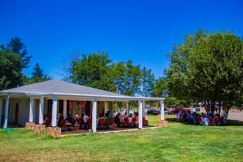 Piscina y áreas verdes